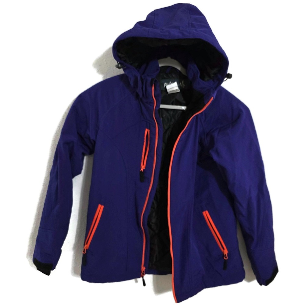 Pulse Jacket Womens Medium Purple Hooded Softshell Ski Snow Insulated Winter